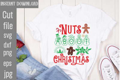 Nuts About Christmas SVG cut file,Mega Retro Christmas Svg Bundle, Ret