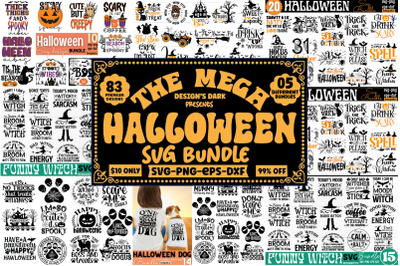 Mega Halloween SVG Bundle
