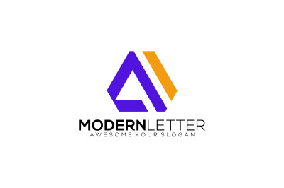 letter A vector template design logo