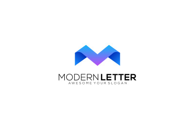 letter m vector template design logo