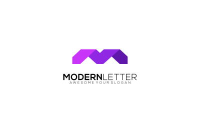 letter M vector template design logo