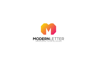 letter M vector template design logo