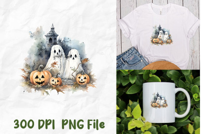 Halloween Pumpkin Haunt Ghost Boo Sheet