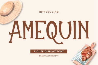 Amequin Cute Display Font