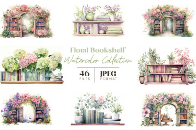 Floral Bookshelf