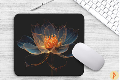 Delicate Lotus Flower Mouse Pad Design