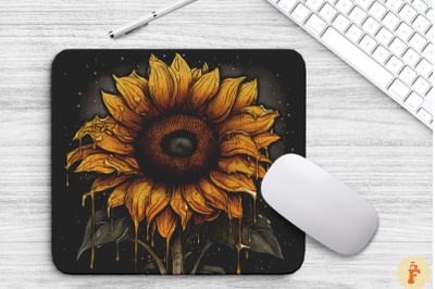 Sunflower In The Style Of Gothic Art
