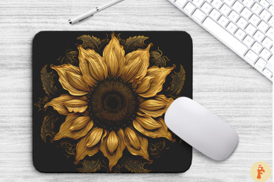 Sunflower In The Style Of Gothic Art