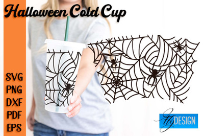 Halloween Cold Cup SVG | Cold cup Wrap SVG