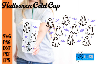 Halloween Cold Cup SVG | Cold cup Wrap SVG