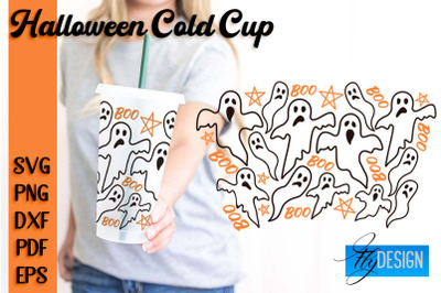 Halloween Cold Cup SVG | Cold cup Wrap SVG