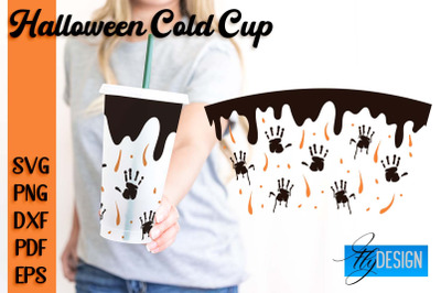 Halloween Cold Cup SVG | Cold cup Wrap SVG