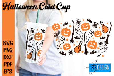 Halloween Cold Cup SVG | Cold cup Wrap SVG