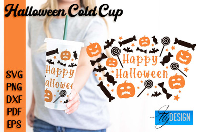 Halloween Cold Cup SVG | Cold cup Wrap SVG