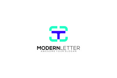 letter t vector template design logo