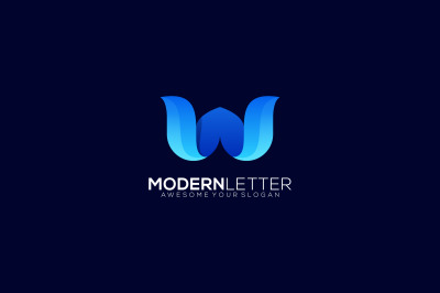 letter w vector template design logo