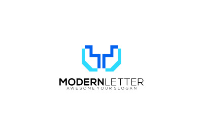 letter w vector template design logo