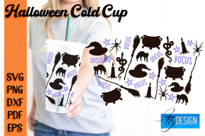 Halloween Cold Cup SVG | Cold cup Wrap SVG