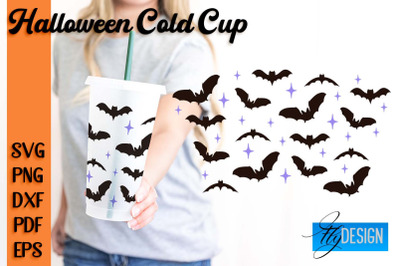 Halloween Cold Cup SVG | Cold cup Wrap SVG