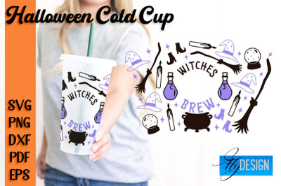 Halloween Cold Cup SVG | Cold cup Wrap SVG