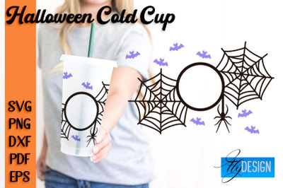 Halloween Cold Cup SVG | Cold cup Wrap SVG