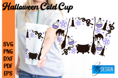 Halloween Cold Cup SVG | Cold cup Wrap SVG