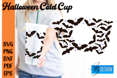 Halloween Cold Cup SVG | Cold cup Wrap SVG