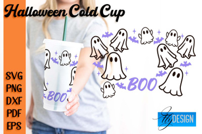 Halloween Cold Cup SVG | Cold cup Wrap SVG