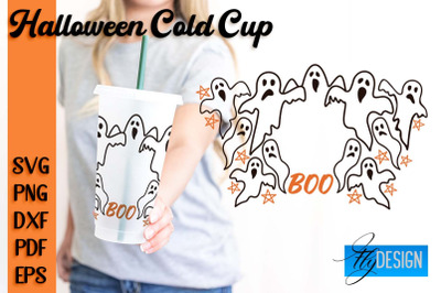 Halloween Cold Cup SVG | Cold cup Wrap SVG