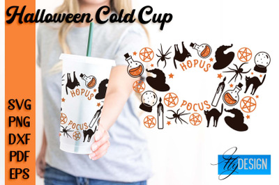 Halloween Cold Cup SVG | Cold cup Wrap SVG