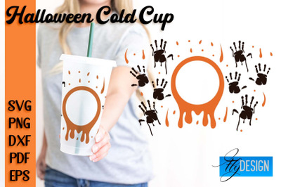 Halloween Cold Cup SVG | Cold cup Wrap SVG