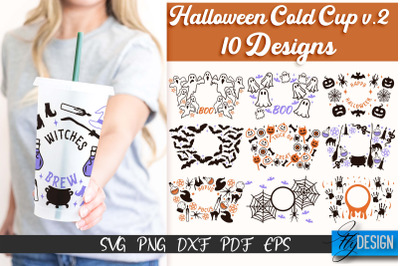 Halloween Cold Cup SVG | Cold cup Wrap SVG