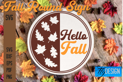 Fall Round Signs SVG | Fall Quotes Design