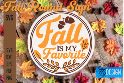 Fall Round Signs SVG | Fall Quotes Design