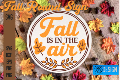 Fall Round Signs SVG | Fall Quotes Design