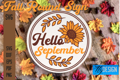 Fall Round Signs SVG | Fall Quotes Design