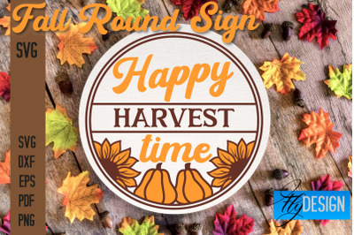 Fall Round Signs SVG | Fall Quotes Design