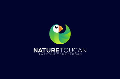 toucan bird vector template design logo