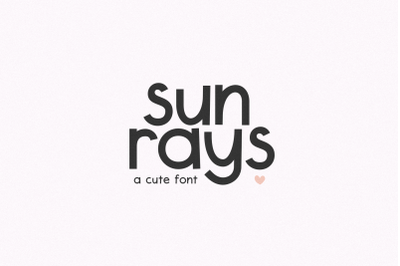 Sunrays - Cute Handwritten Font