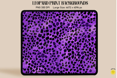 Lavender Leopard Print Backgrounds