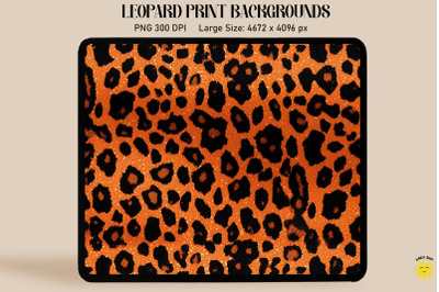 Orange Leopard Print Backgrounds