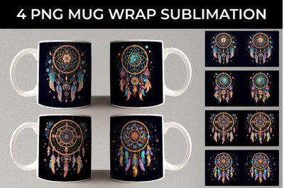 Galactic Dreamweaver - Boho Mug Wrap Design Bundle