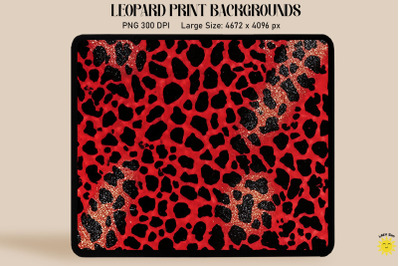 Red Leopard Print Backgrounds