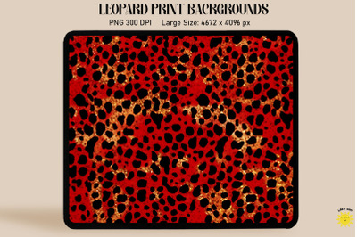 Red Leopard Print Backgrounds