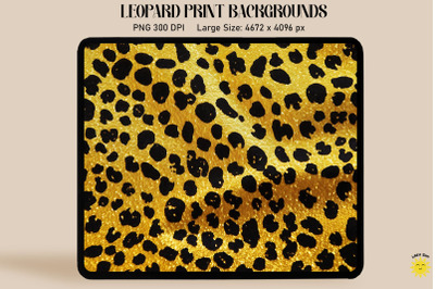 Yellow Leopard Print Backgrounds