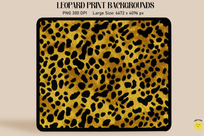 Yellow Leopard Print Backgrounds