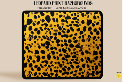 Yellow Leopard Print Backgrounds