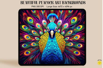 Colorful Peacock Backgrounds