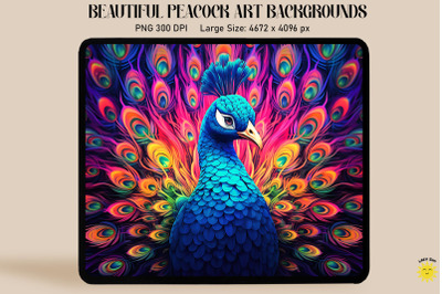 Colorful Peacock Backgrounds