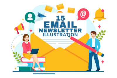 15 Email Newsletter Illustration